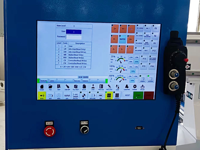 自動換刀數控木工雕刻機工作臺套件，帶 HSD C 軸和主軸