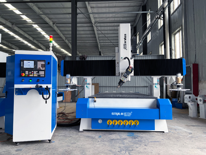 工業級四軸數控木工雕刻機帶圓盤自動換刀裝置