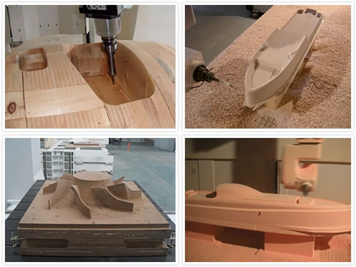 采用五軸數控機床制作的木制模具 采用五軸數控機床制作的木制模具