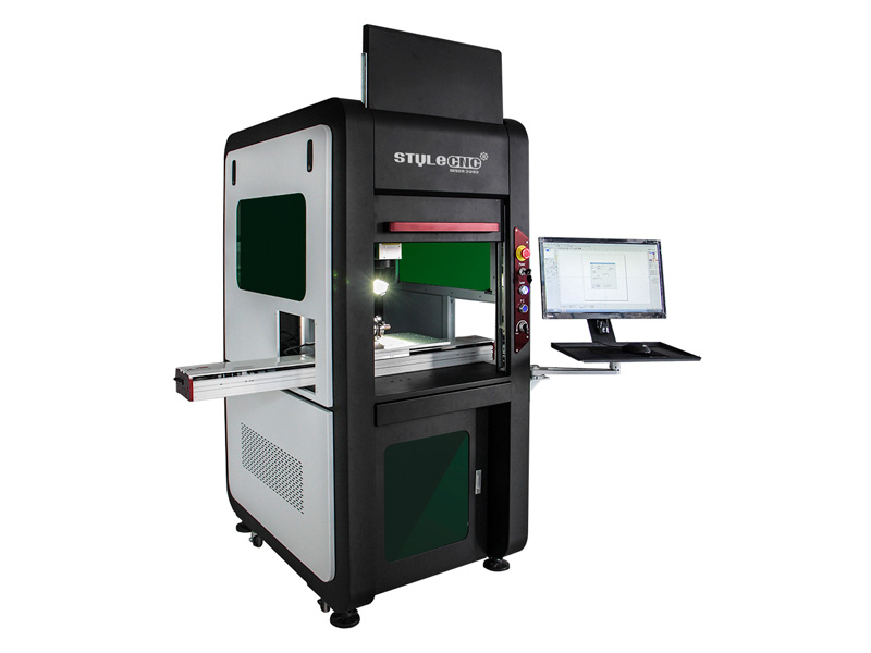 帶 X 軸工作臺的封閉式光纖激光打標系統(tǒng) 帶 X 軸工作臺的封閉式光纖激光打標系統(tǒng)