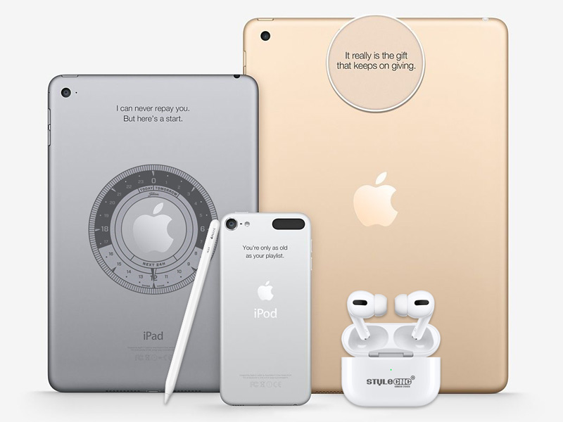 激光雕刻的 iPad、iPod、Airpods 和 Apple Pencil 激光雕刻的 iPad、iPod、Airpods 和 Apple Pencil