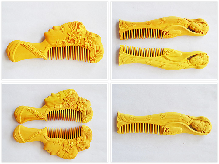 中國黃楊木工藝品數控雕刻機用于木梳 中國黃楊木工藝品數控雕刻機用于木梳
