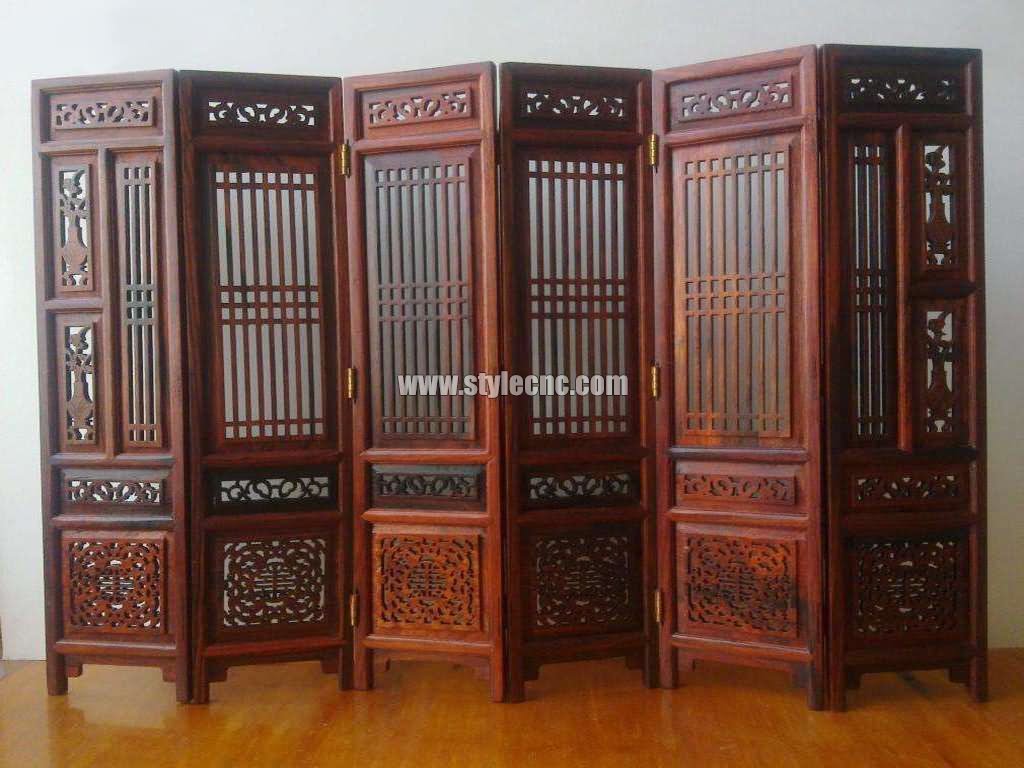 木屏風鏤空雕刻數控雕刻機項目