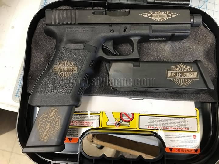 槍支上的激光雕刻