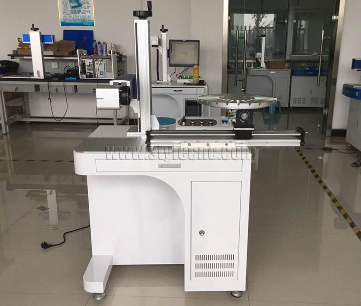 桌面 STJ-20FM 帶旋轉工作臺的光纖激光打標機 桌面 STJ-20FM 帶旋轉工作臺的光纖激光打標機