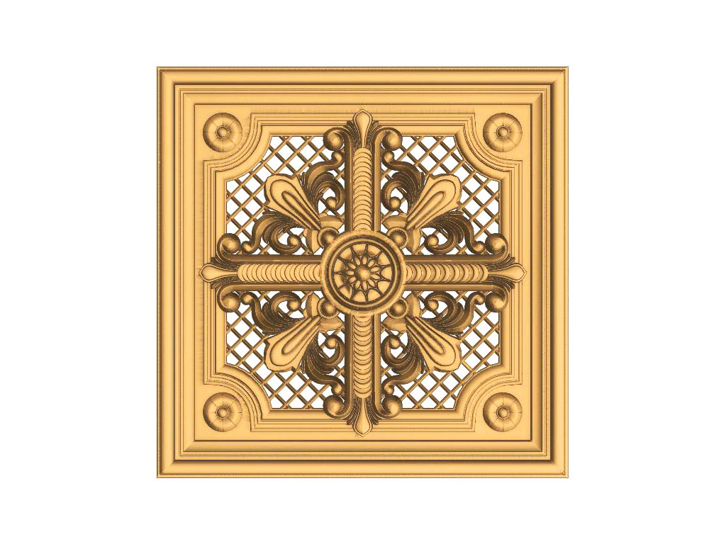 免費 3D 裝飾木 STL數控雕刻機文件