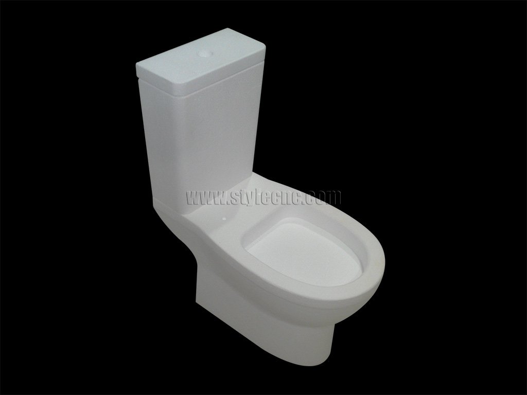 五軸數控加工 3D 馬桶原型的 EPS 實體模型