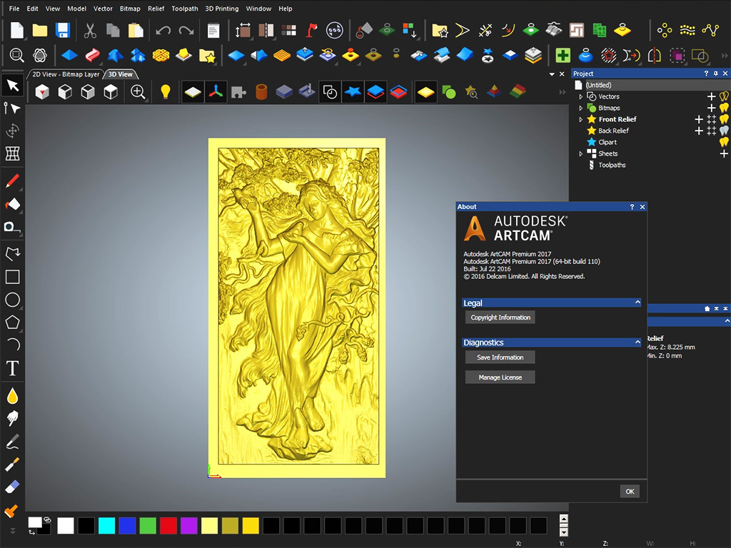 如何使用 ArtCAM Make 3D 使用數控雕刻機的木工項目 如何使用 ArtCAM Make 3D 使用數控雕刻機的木工項目