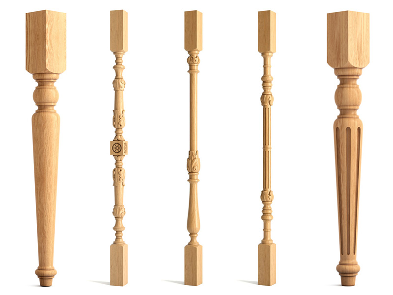 用于桌腿和樓梯欄桿的工業數控木工車床