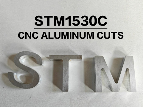 STM1530C自動換刀數控雕刻機切割鋁材，帶換刀裝置
