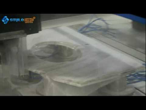 洗手池專用自動換刀數控石材切割機