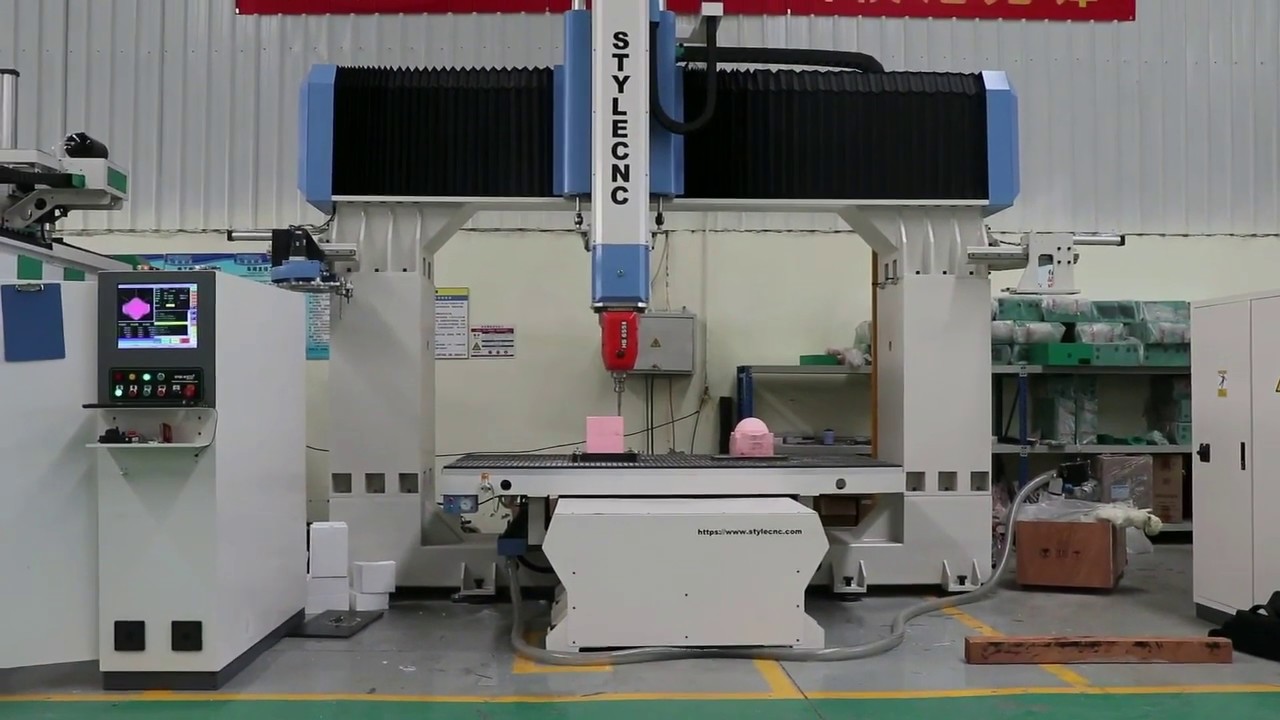 五軸數控雕刻機檢查和測試美國客戶